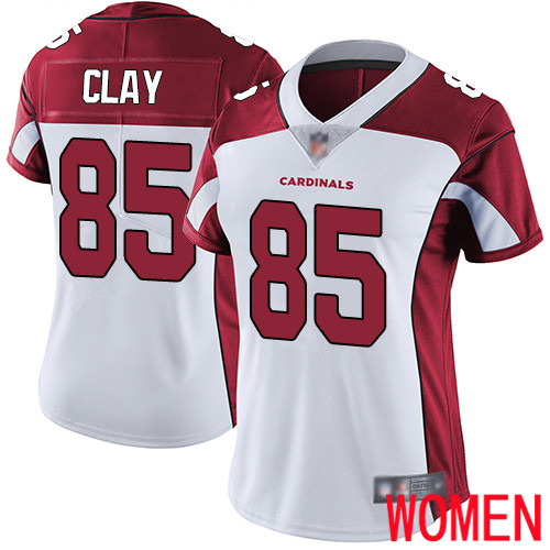 Arizona Cardinals Limited White Women Charles Clay Road Jersey NFL Football #85 Vapor Untouchable